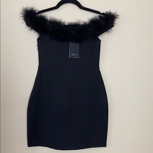 Revolve NBD Off Shoulder Faux Fur